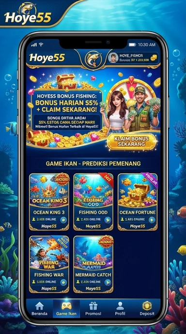 Cuplikan layar menu unduhan hoye55 untuk perangkat Android